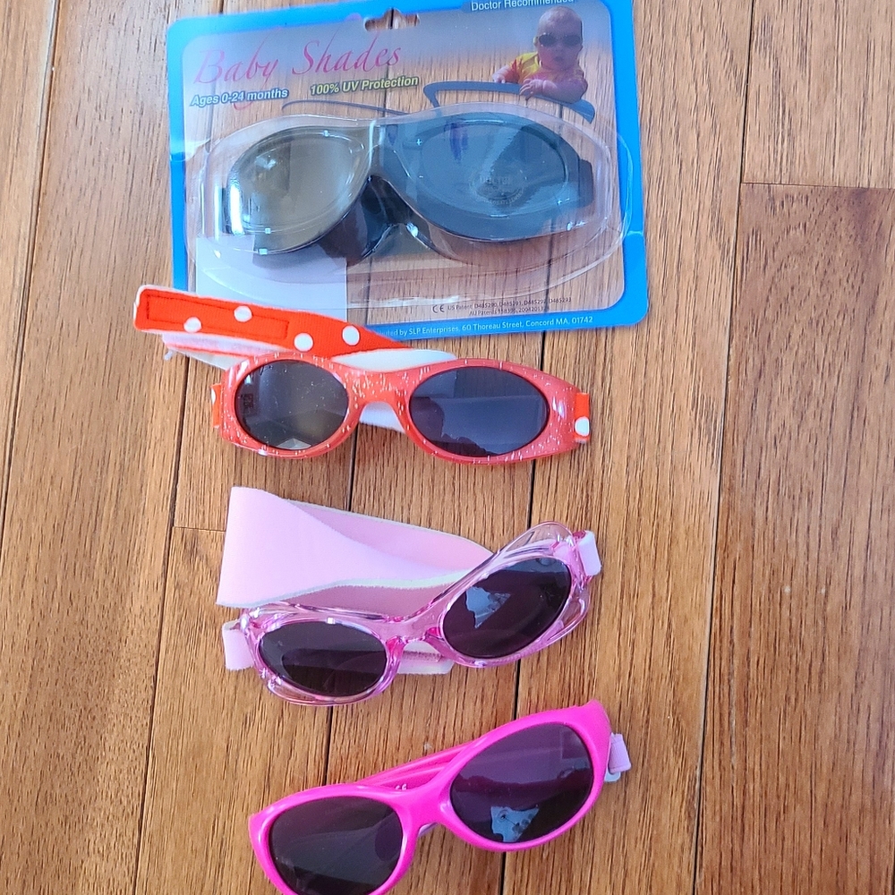 Baby Strappy Sunglass Lot (4) One New in Package